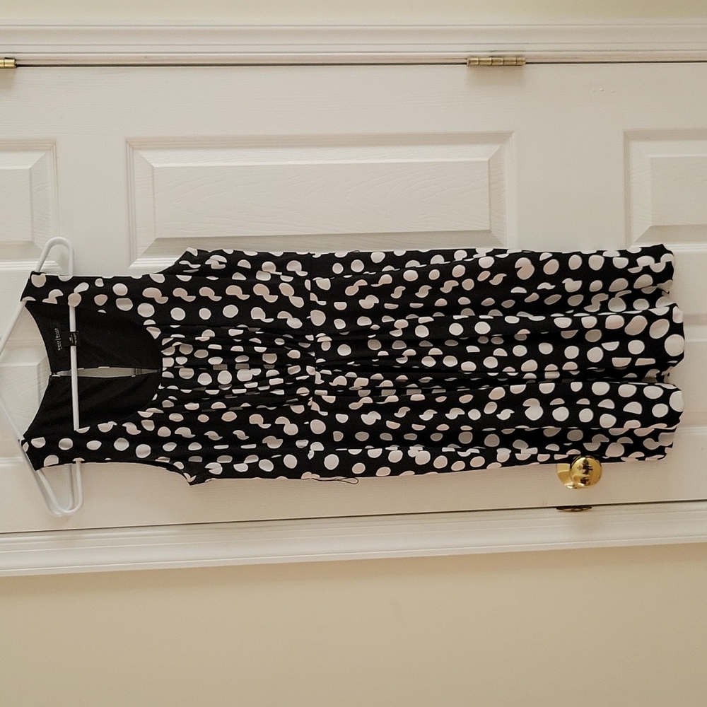 White House Black Market black & white dress size 10